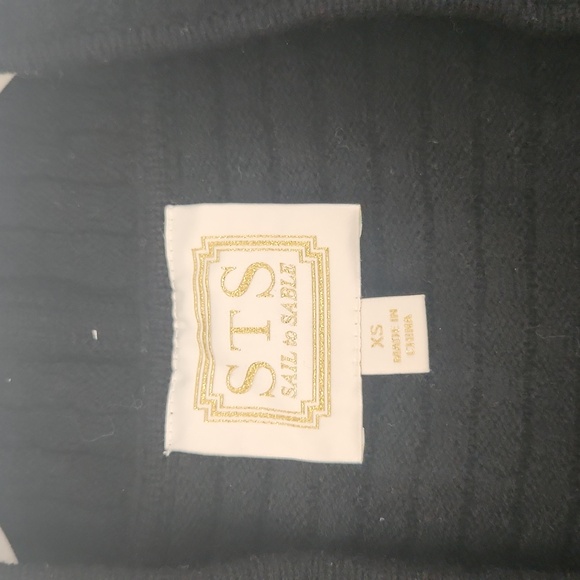 Sail to Sable Black Sweater Coat Size XS - Picture 2 of 3